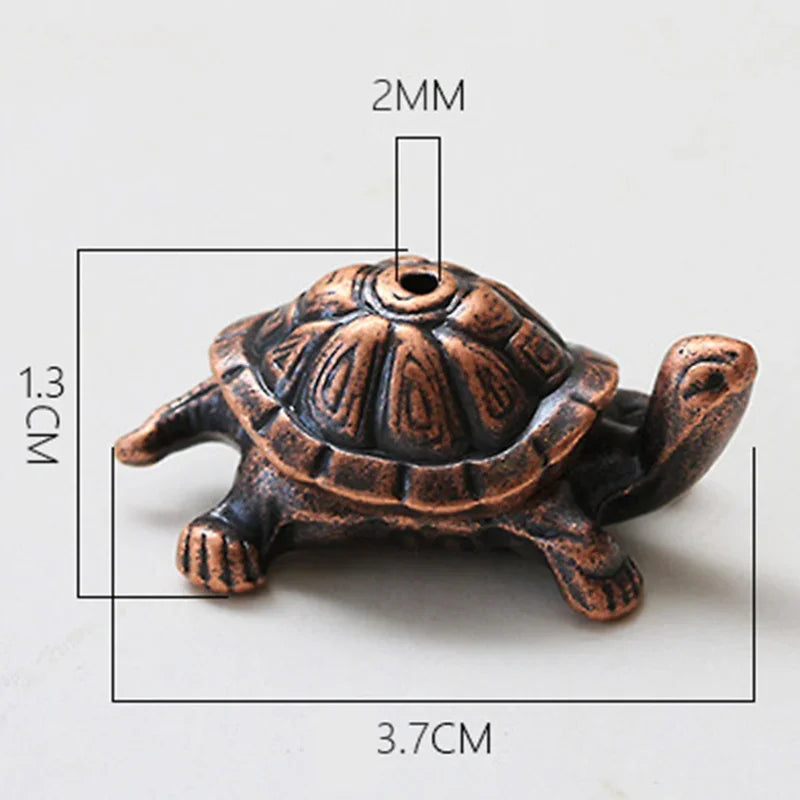 Creative Alloy Tea Ceremony Ornaments Personality Line Incense Burner Japanese Style Tortoise Incense Stick Incense Holder